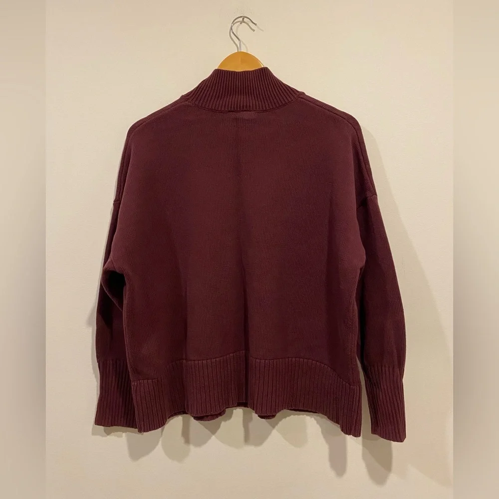 GAP Cotton Mock Turtleneck Boxy oversized sweater - Picture 3 of 3